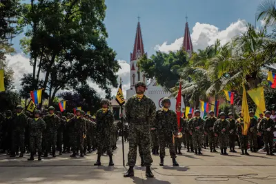 La Ceja fue sede de la Ceremonia de Juramento de Bandera del segundo contingente del año 2024 del Grupo de Caballería # 4 Juan del Corral